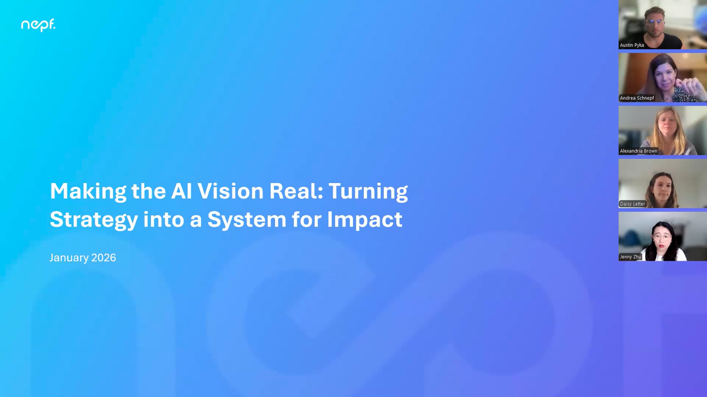 nepf webinar - Making the AI Vision Real: Turning Strategy into a ...