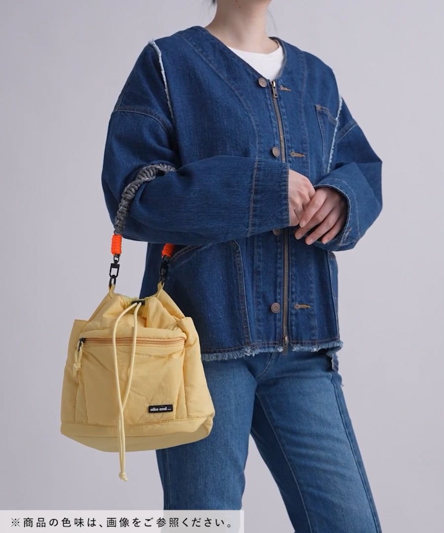 500mlボトル収納可能/撥水加工》編みハンドル2WAYバッグ | [公式