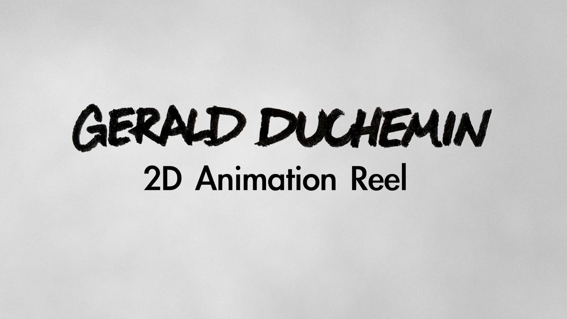 Gerald Duchemin - 2D Animation Reel | Videos & Movies on Vimeo