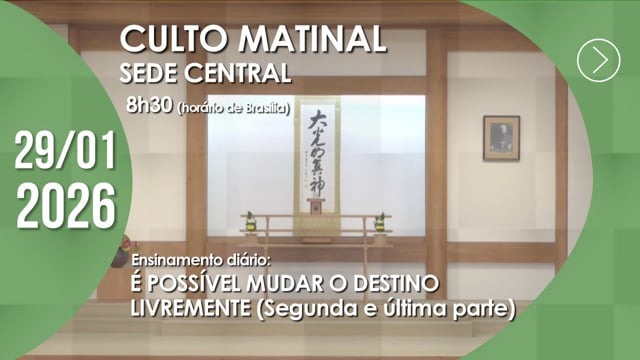 Capa do vídeo “Culto Matinal | Sede Central - 29/01/2026”