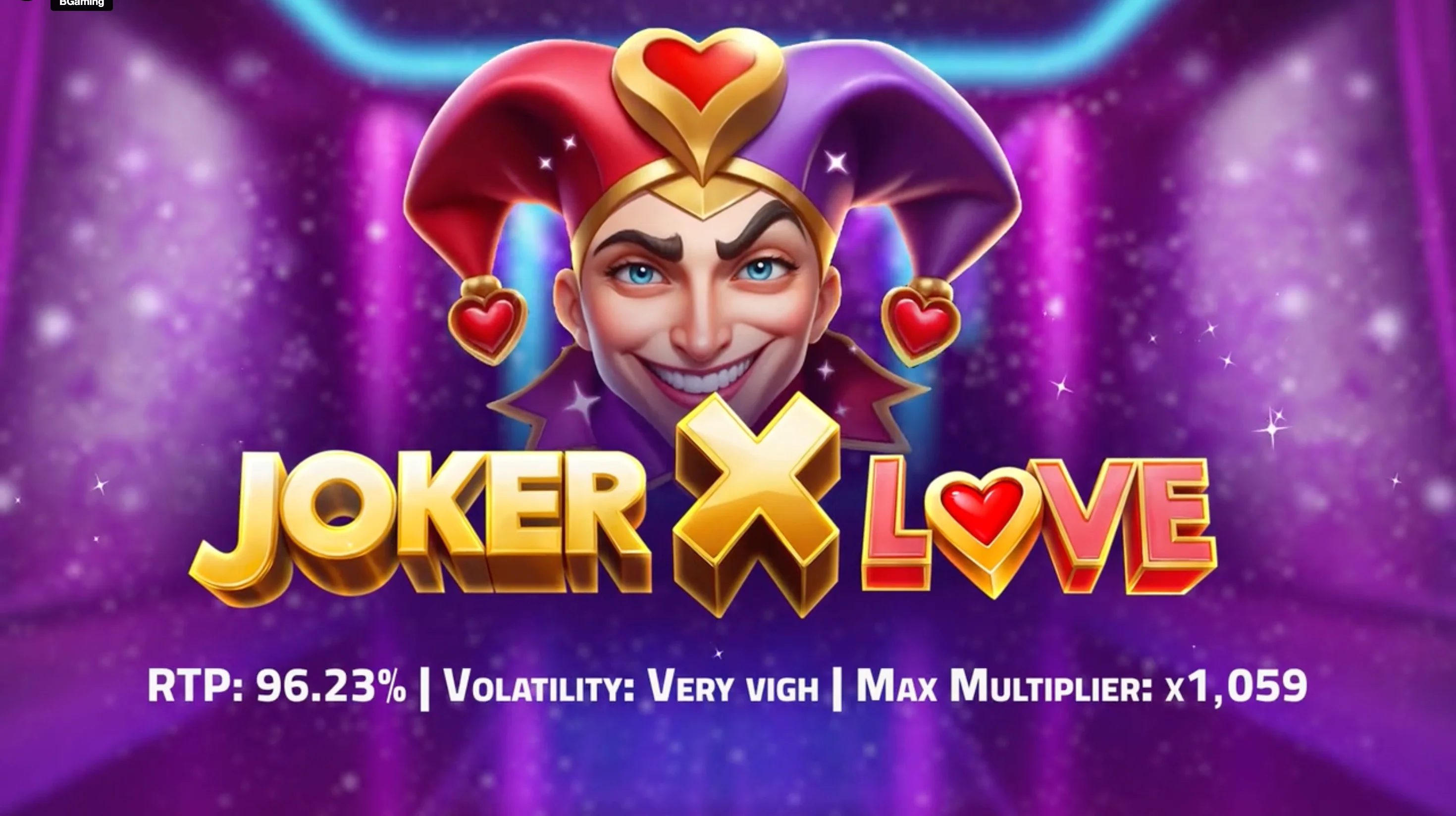 Explore o caça-níquel Joker X Love da BGaming | Volatilidade Muito