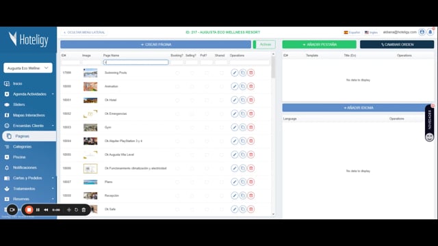 Cómo cambiar la imagen de cabecera de una página | Tutorial Hoteligy