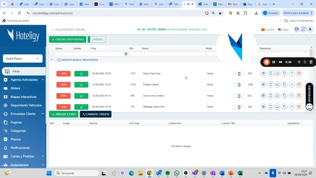 Cómo configurar y activar una carta de pedidos | Tutorial Hoteligy