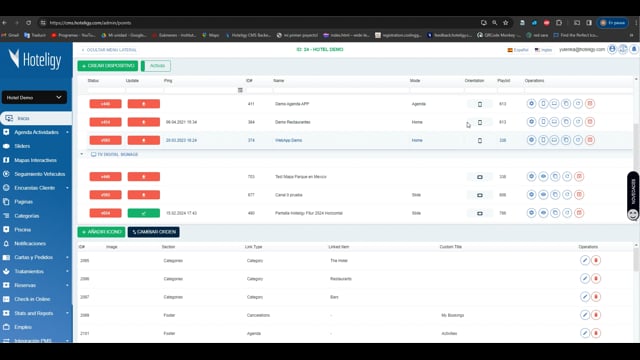 Activar sistema de reservas para actividades | Hoteligy