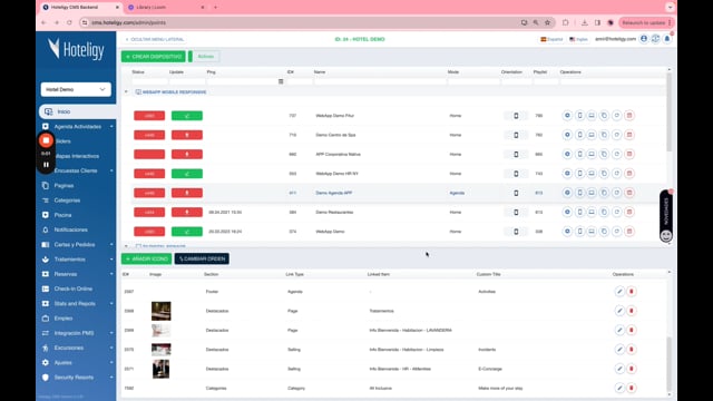 Cómo cambiar el orden de las categorías en la WebApp | Tutorial Hoteligy