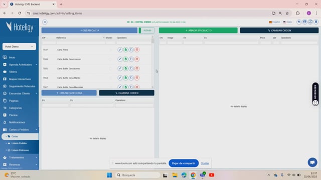 Cómo crear una carta digital desde cero | Tutorial Hoteligy