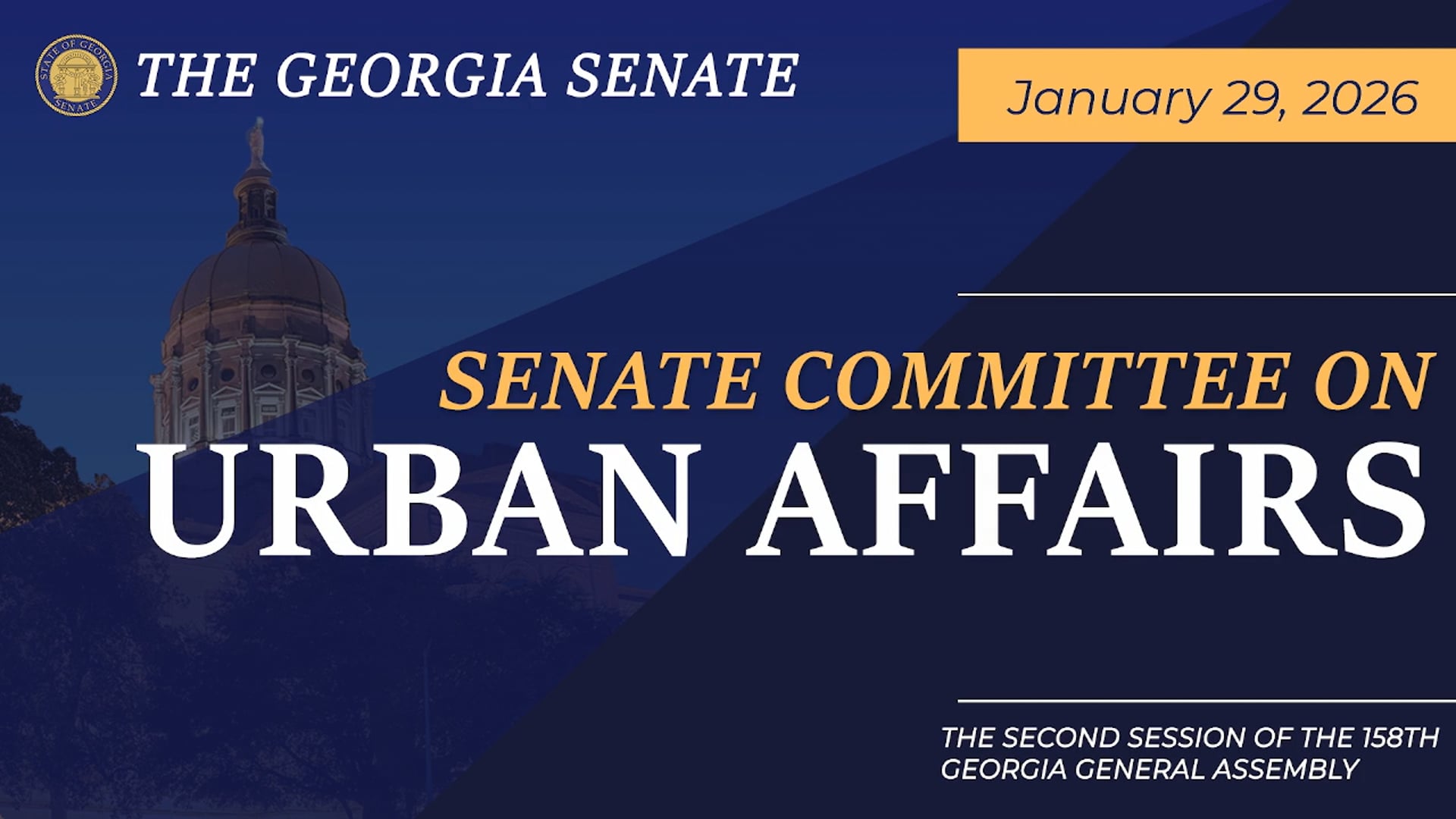 01/29/2026  Senate Committee on Urban Affairs