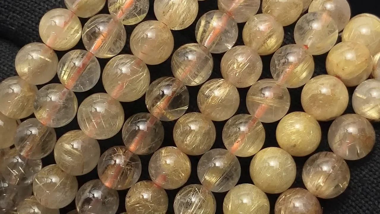 ルチルクォーツ 【和名・針水晶｜産地・ブラジル】 ラウンド8mm