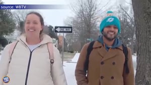 Expecting Couple WALKS to Hospital