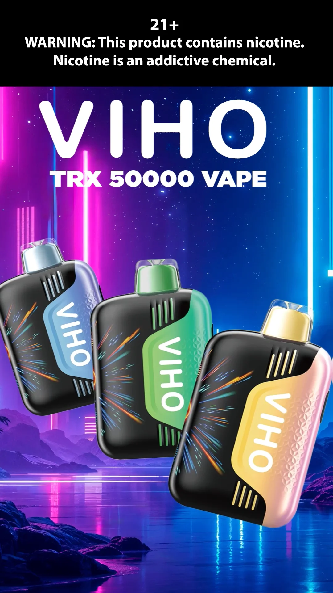 nyc flavored vape ban Viho TRX 50K 50000 Puffs Disposable Vape