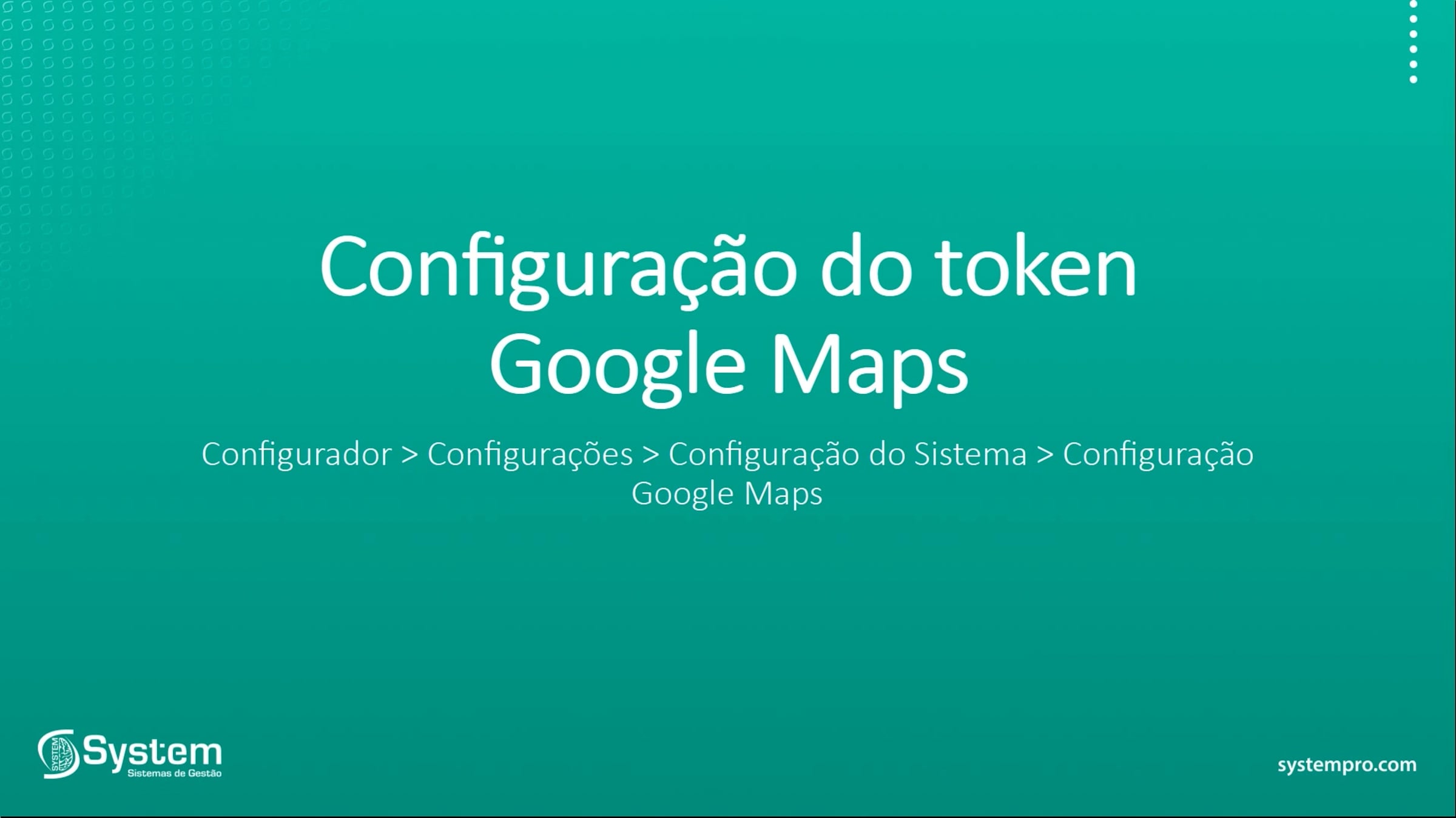 Configuração do token Google Maps (SIA/SIEC) | Videos & Movies on Vimeo