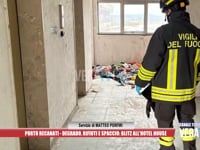 Porto Recanati - Degrado, rifiuti e spaccio: blitz all’Hotel House