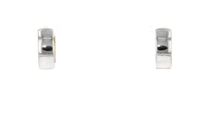 10kt Two-Tone Gold Reversible Hoop Earrings