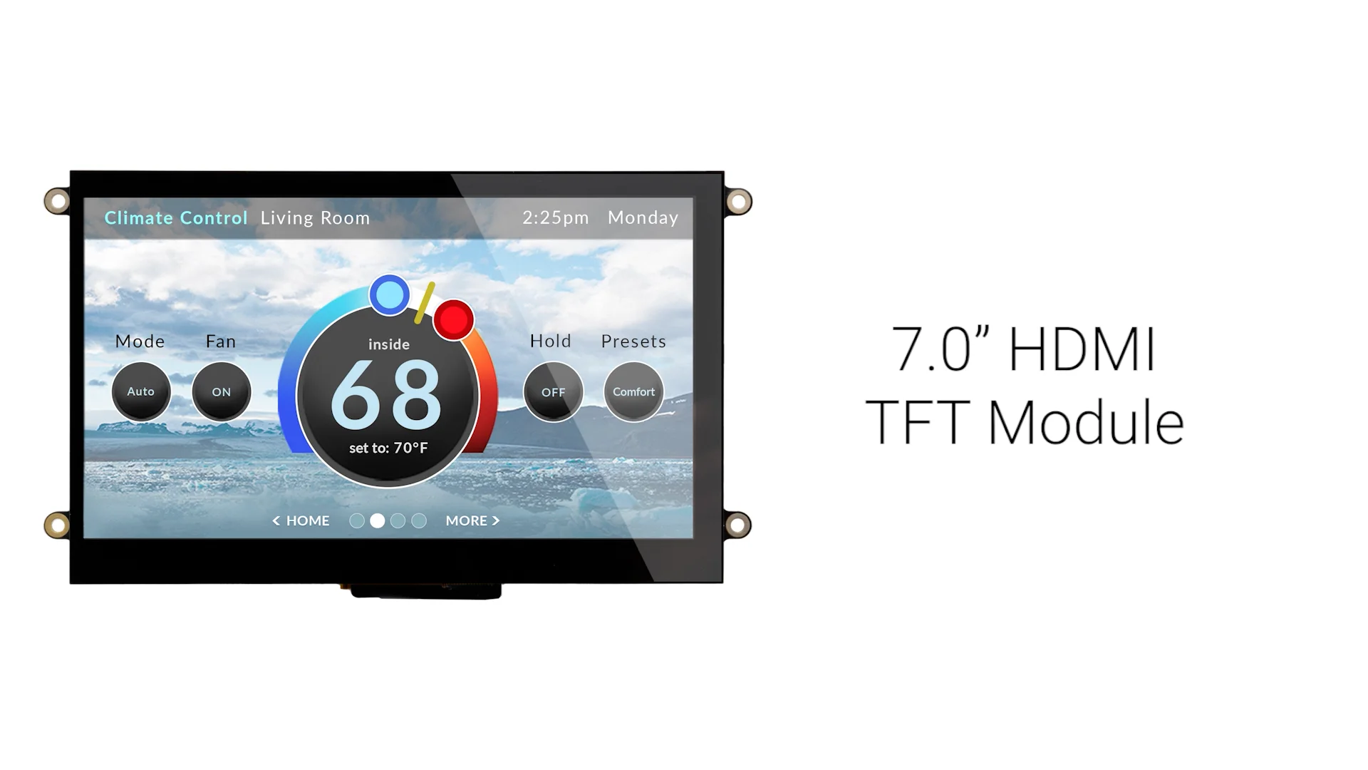 7 inch Premium MVA Capacitive HDMI TFT LCD Module