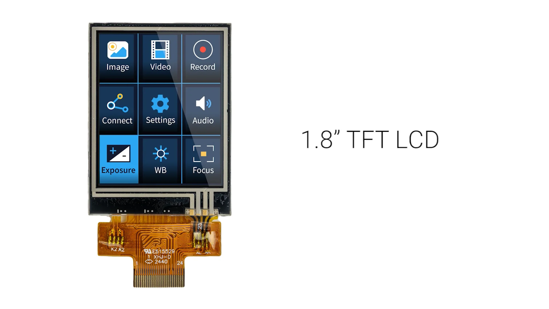 1.8 inch Sunlight Readable SPI Resistive TFT Display
