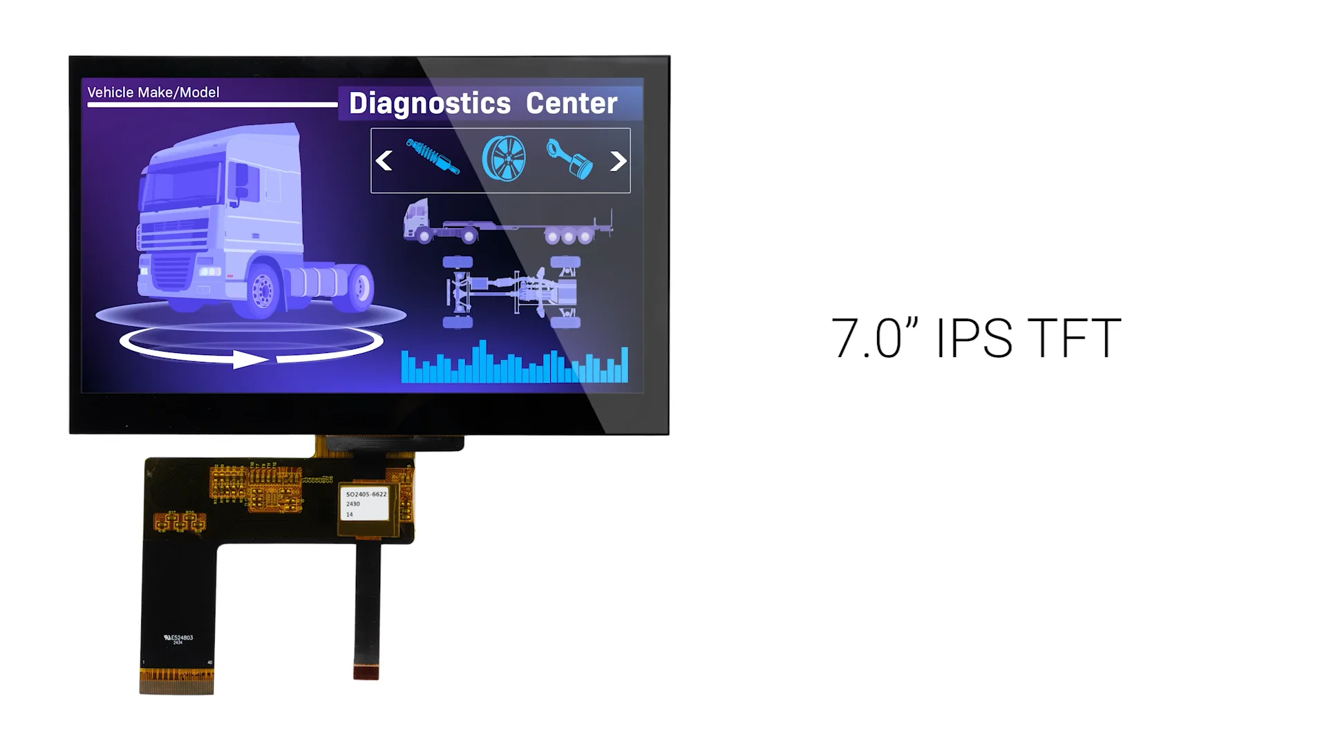 7 inch IPS TFT LCD with Capacitive Touchscreen