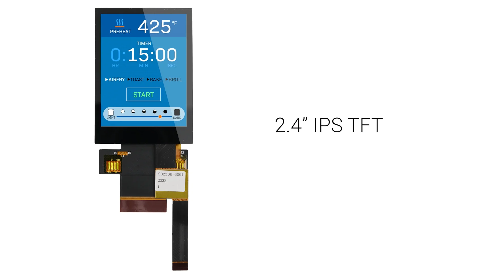 2.4 inch IPS TFT LCD Display with Capacitive Touchscreen