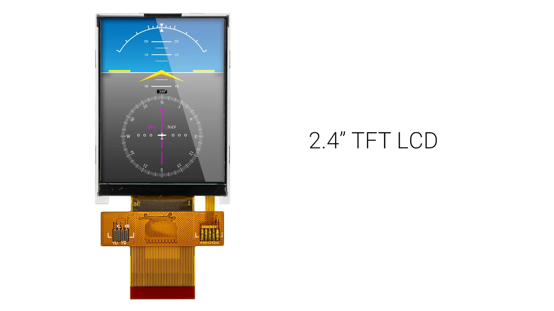 2.4 inch Sunlight Readable ZIF TFT LCD