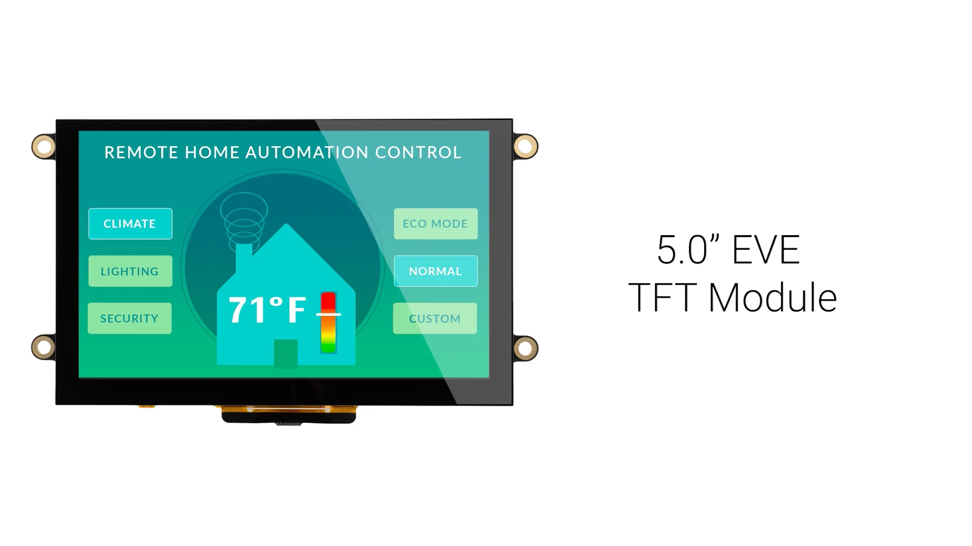seaページ 5.0 inch Premium MVA Capacitive EVE TFT LCD Module