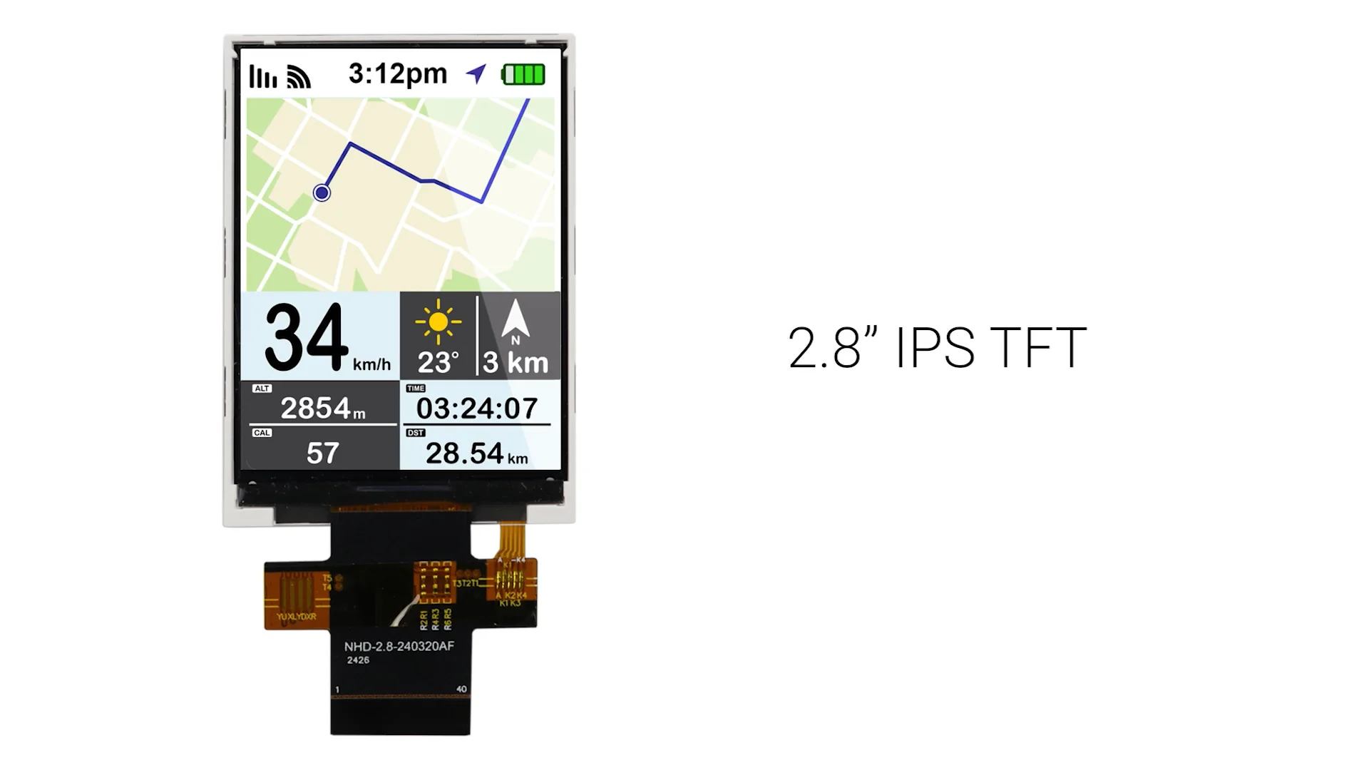 トモ 2.8 inch IPS TFT LCD