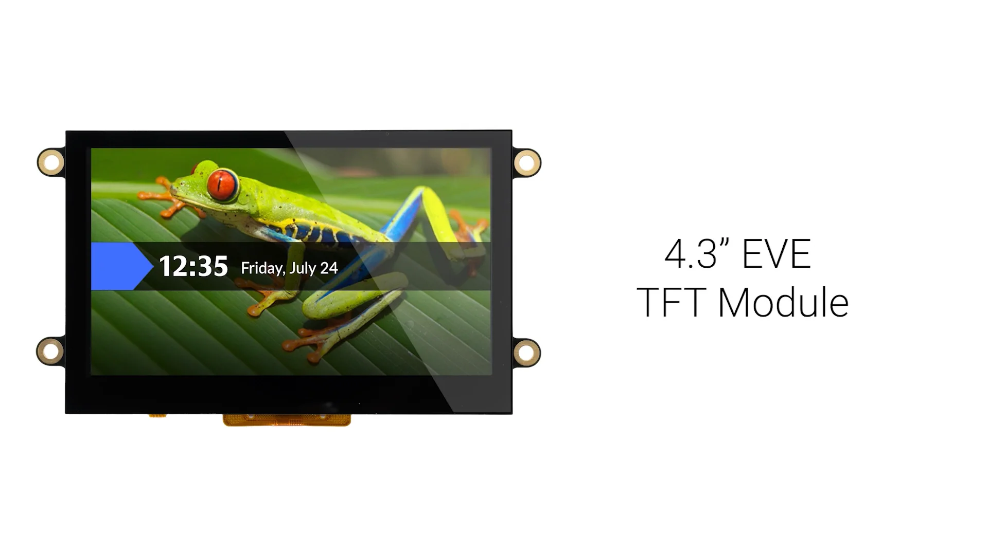 4.3 inch IPS High Resolution Capacitive EVE TFT LCD Module