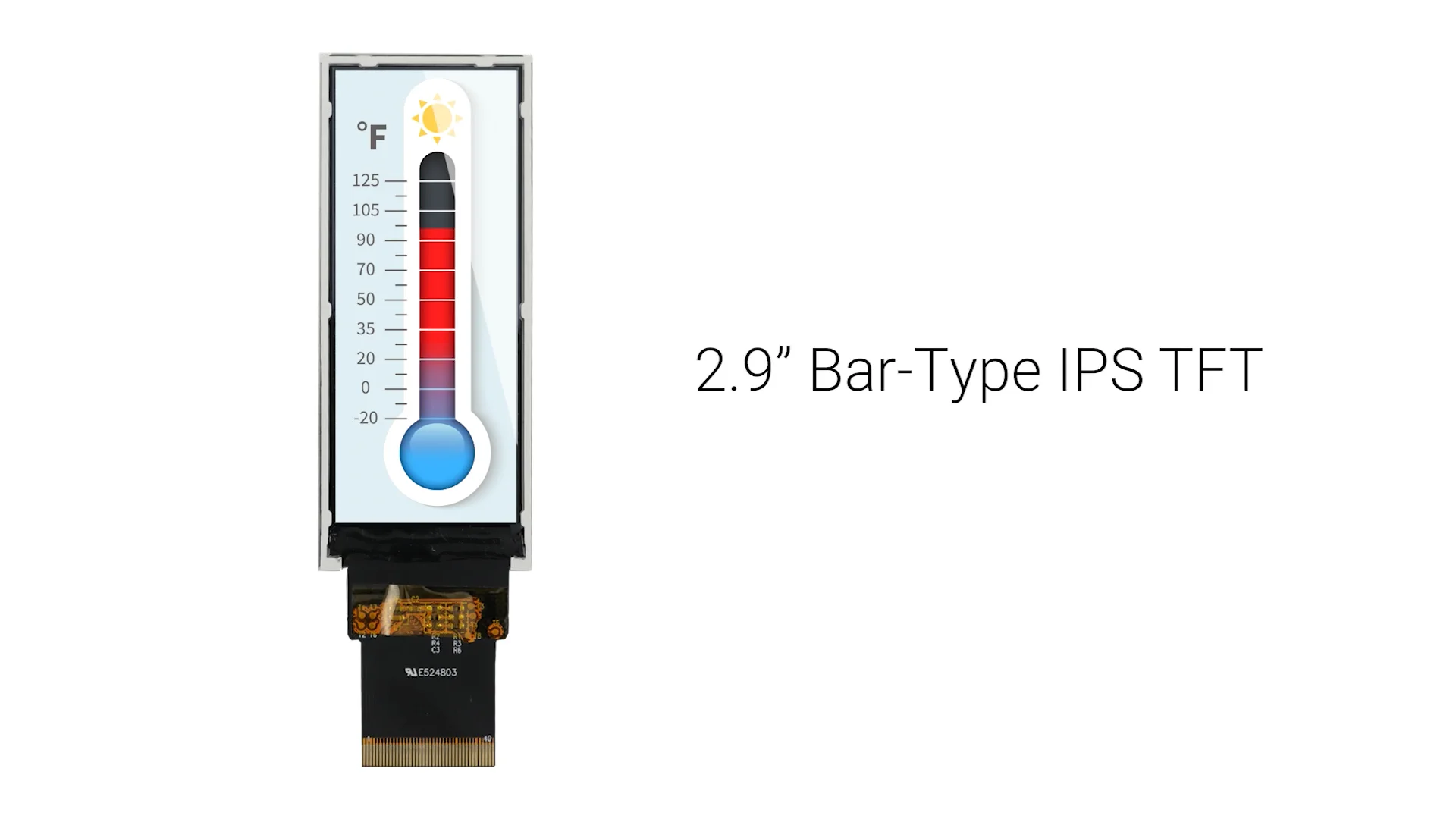 2.9 Bar-Type TFT 376x960px IPS Display