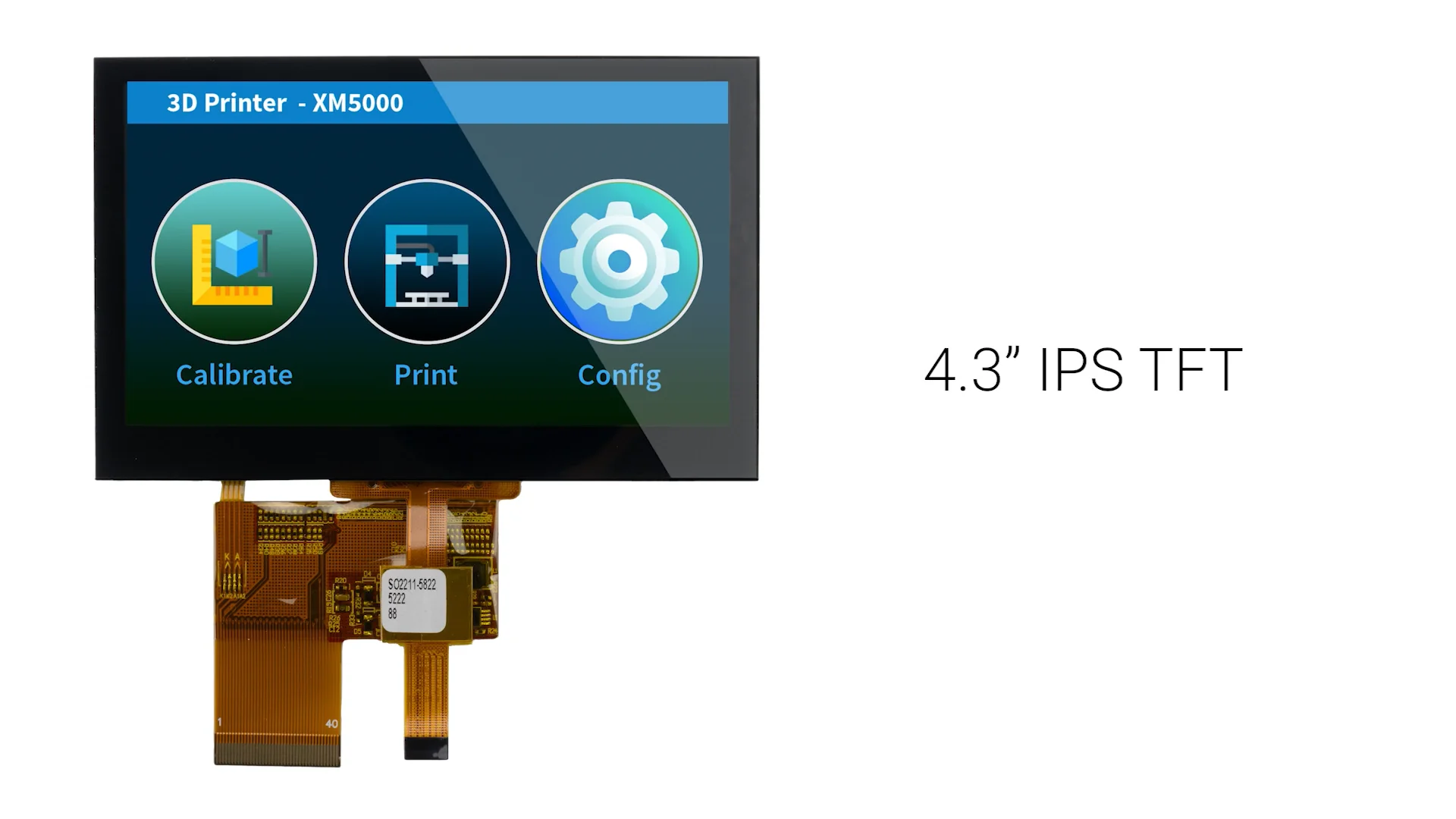 4.3 inch IPS High Resolution TFT LCD with Capacitive Touchscreen