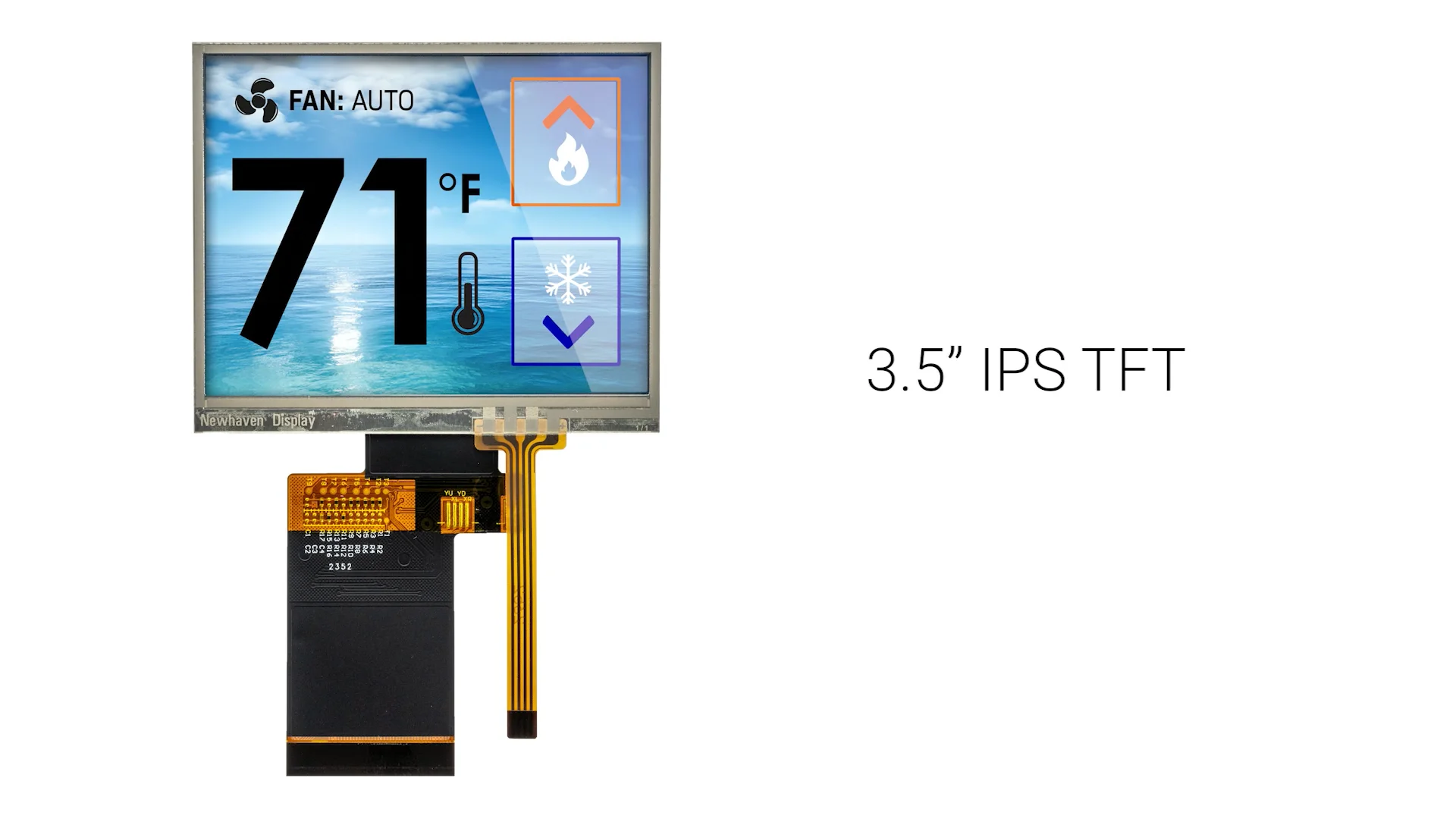 3.5 inch IPS Resistive Touchscreen TFT LCD