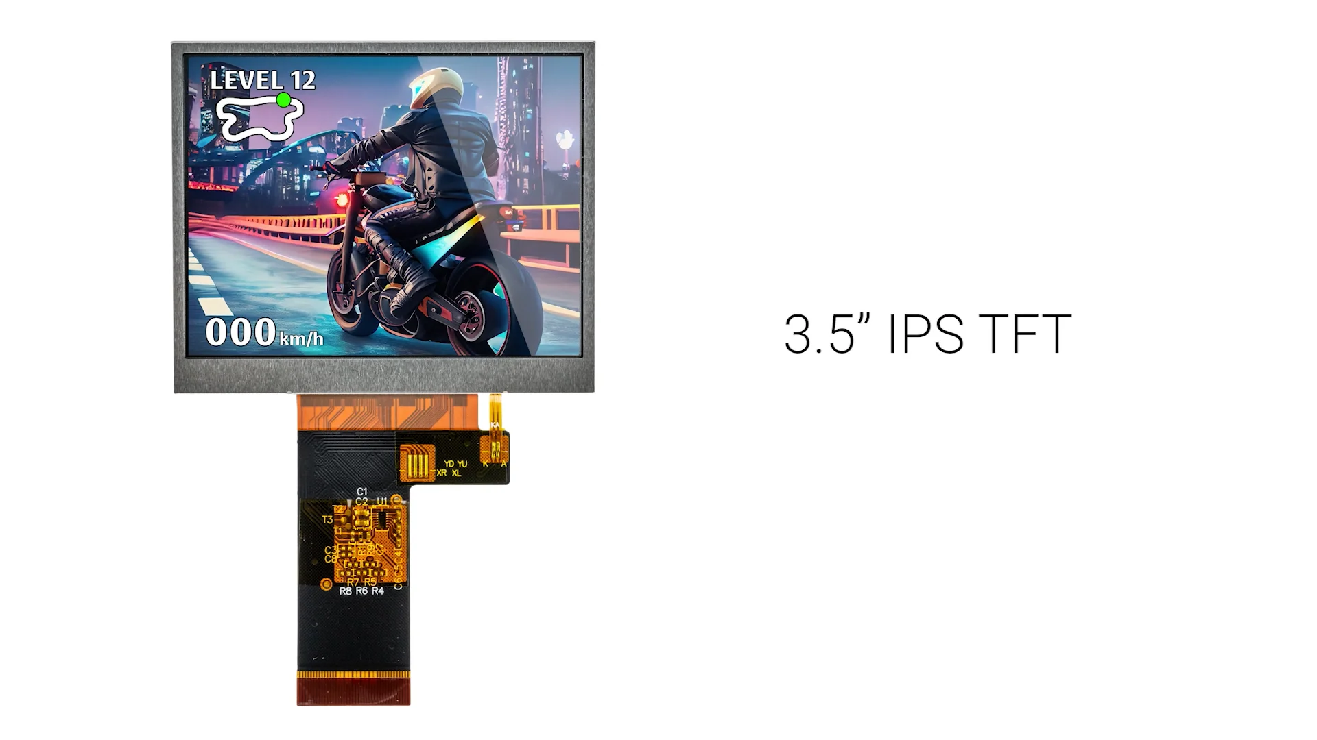 3.5 inch IPS High Resolution TFT LCD + MIPI DSI Interface