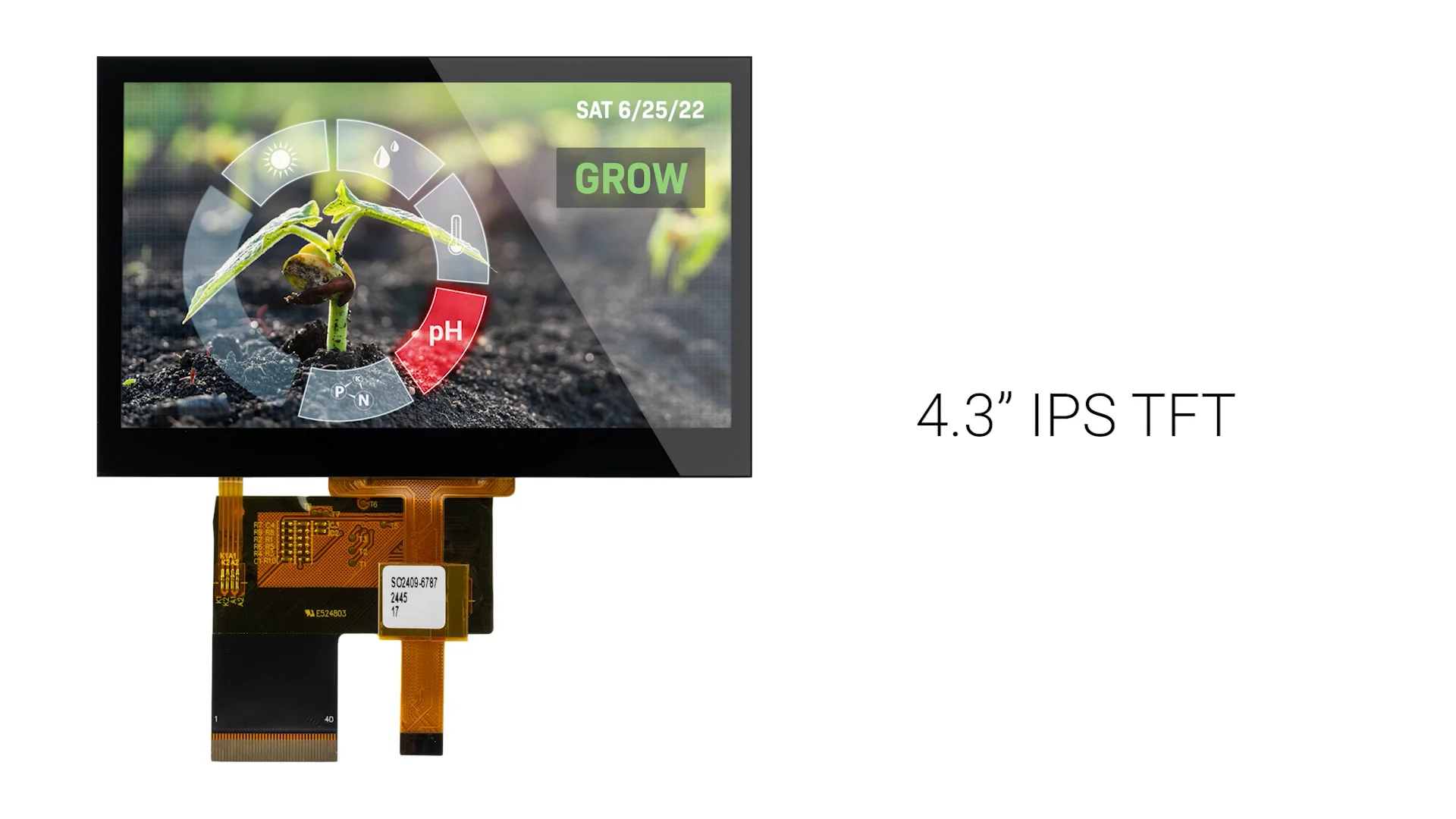 4.3 inch 480x272 Resolution IPS TFT LCD + Capacitive Touchscreen