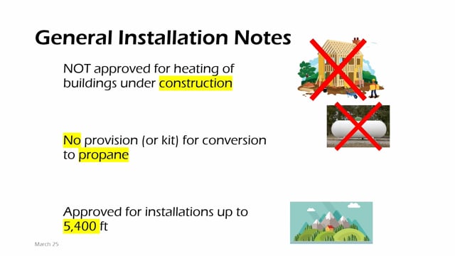Ultra Low NOx Installation and Service - General Installation Notes (10 of 10)