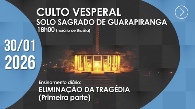 Capa do vídeo do “Culto Vesperal | Solo Sagrado de Guarapiranga - 30/01/2026”.