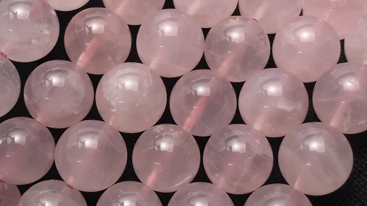 ローズクォーツ（産地・マダガスカル） ラウンド12mm ブレスレット