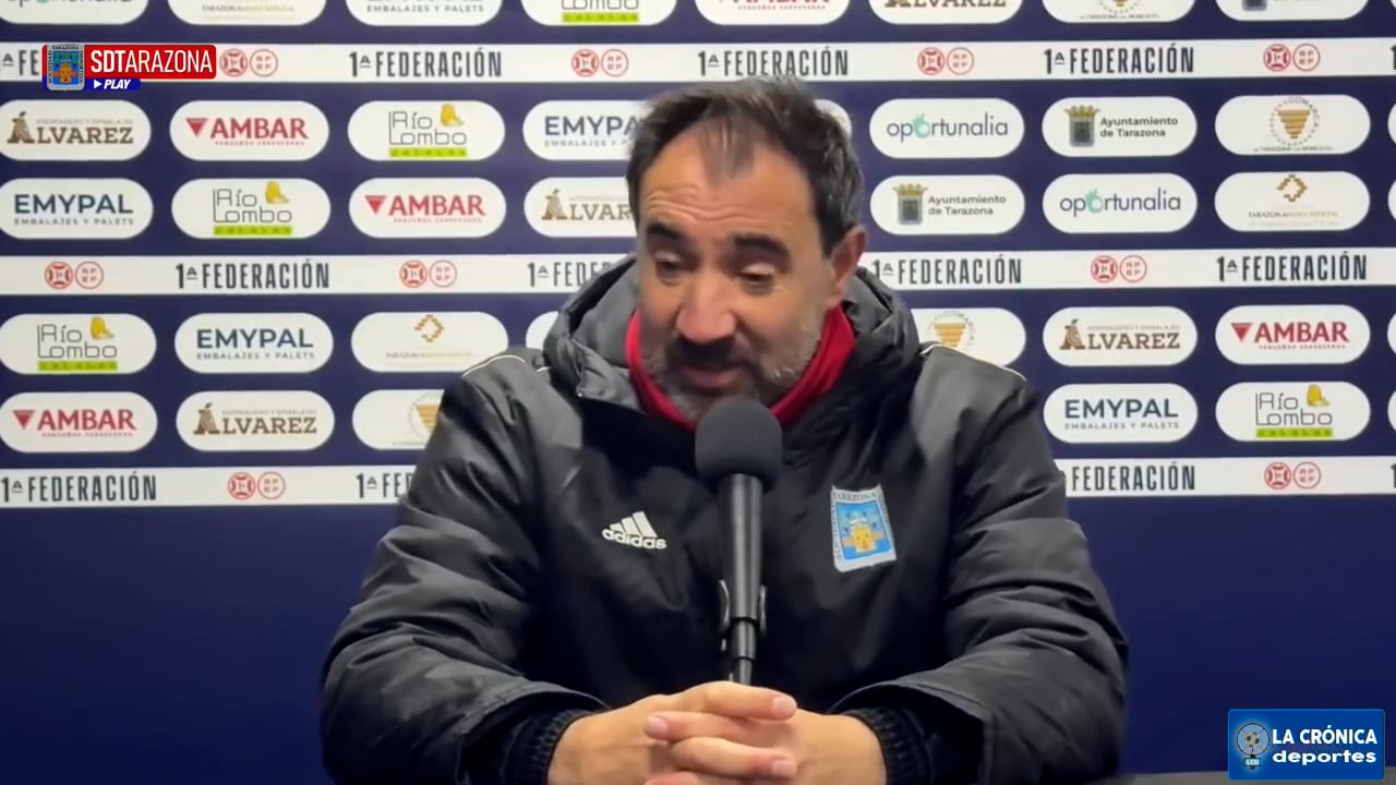 LA PREVIA / Villarreal "B" - SD Tarazona / JUANMA BARRERO (Entrenador Tarazona) J22 - 1ª RFEF G2 / Fuente: SD Tarazona