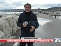 A San Benedetto  allagamenti continui nella passeggiata del molo sud