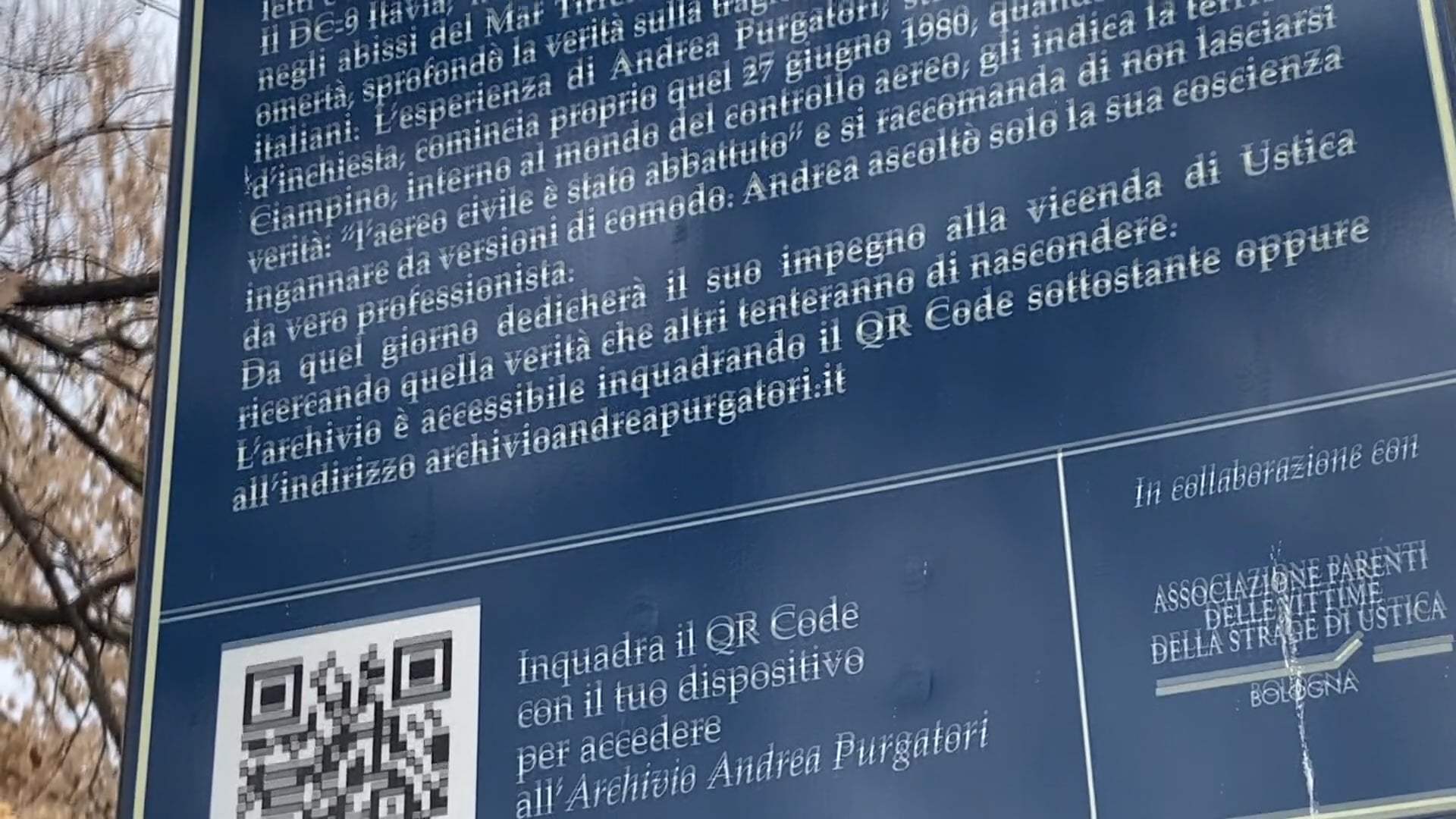 Davanti al Museo per la Memoria di Ustica la manifestazione “Buon Compleanno Andrea”