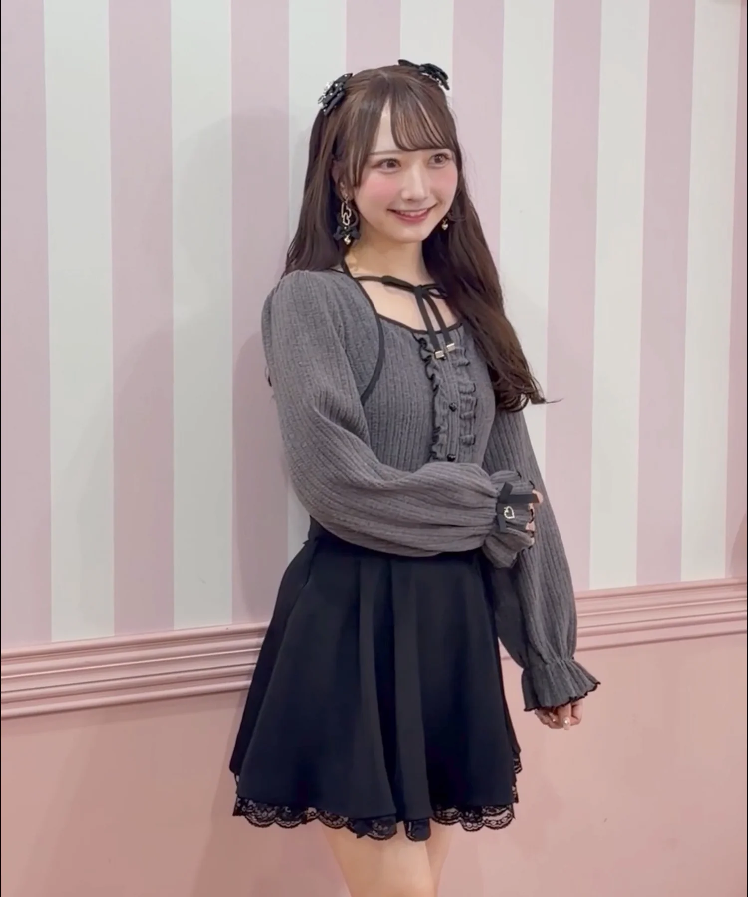 配色リボンカットアンサンブル | Rlab store