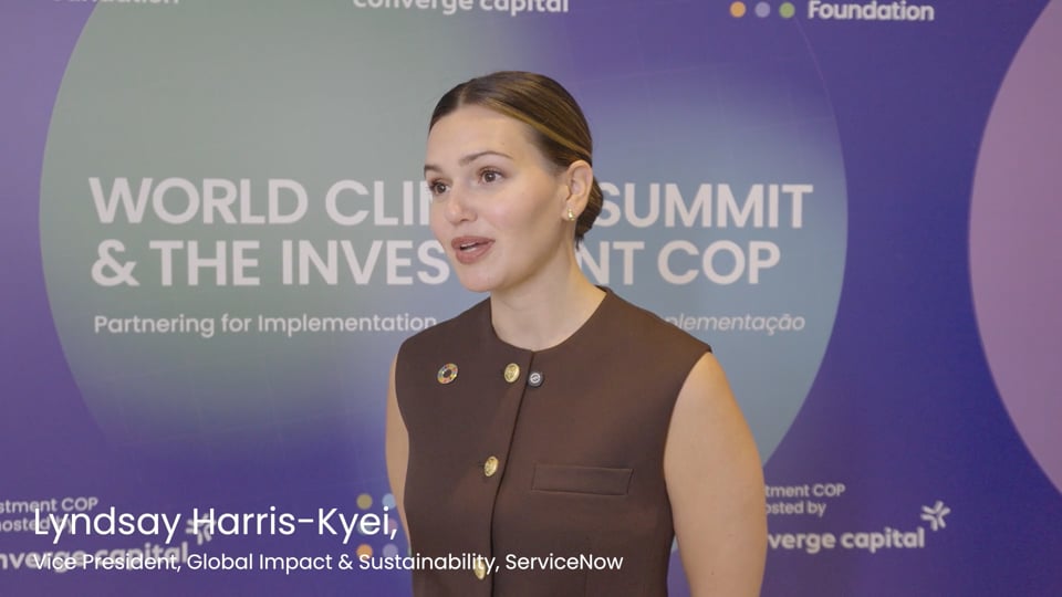 Lindsay Harris-Kyei, Vice President of Global Impact and Sustainability at ServiceNow