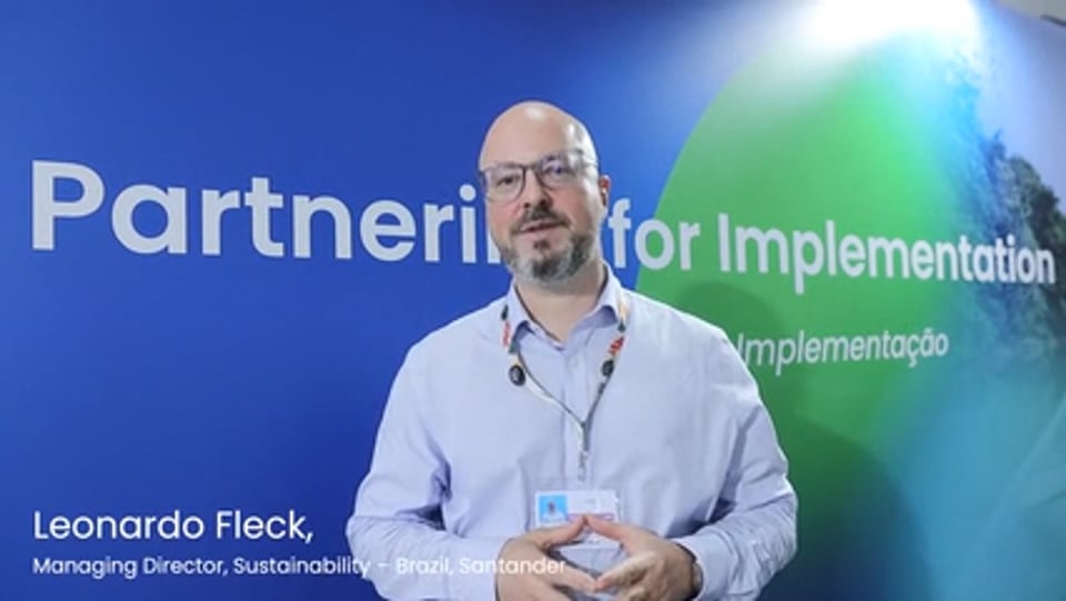 Leonardo Fleck, Managing Director Sustainability at Santander