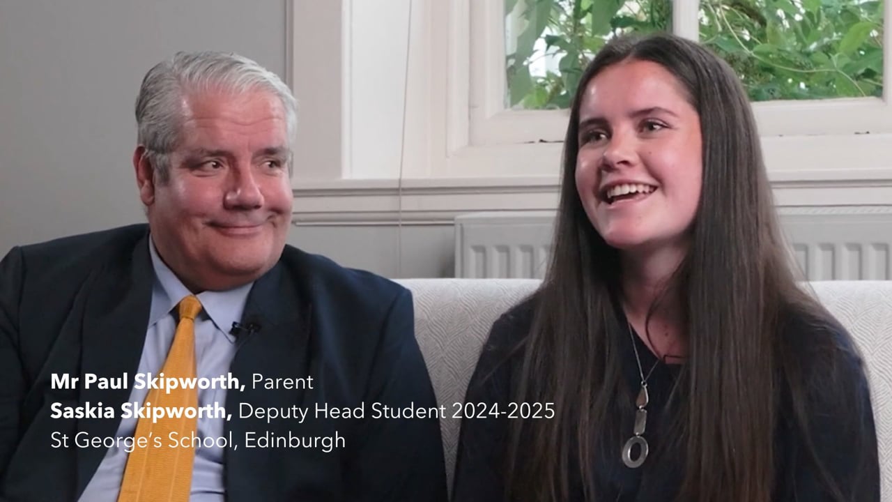 Parent and Formers Student Perspective, Paul and Saskia, St George's School Edinburgh