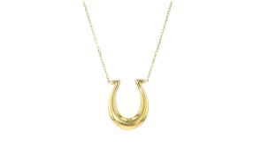 Italian 14kt Yellow Gold Horseshoe Necklace