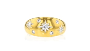 .25 ct. t.w. Scattered Lab-Grown Diamond Star Ring in 18kt Gold Over Sterling
