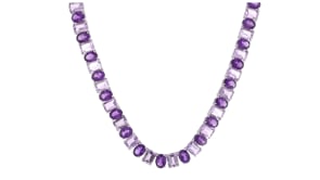 52.00 ct. t.w. Amethyst Necklace in Sterling Silver