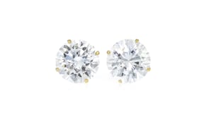 8.00 ct. t.w. CZ Stud Earrings in 14kt Yellow Gold
