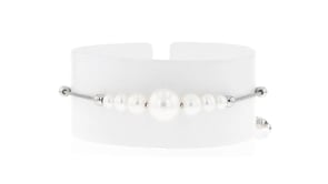 4-9.5mm Cultured Pearl Bolo Bracelet in Sterling Silver
