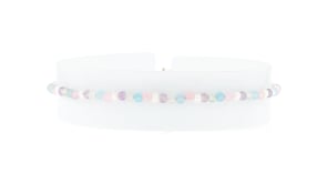 Multi-Gemstone Bead and 3-3.5mm Cultured Pearl Anklet in 18kt Gold Over Sterling