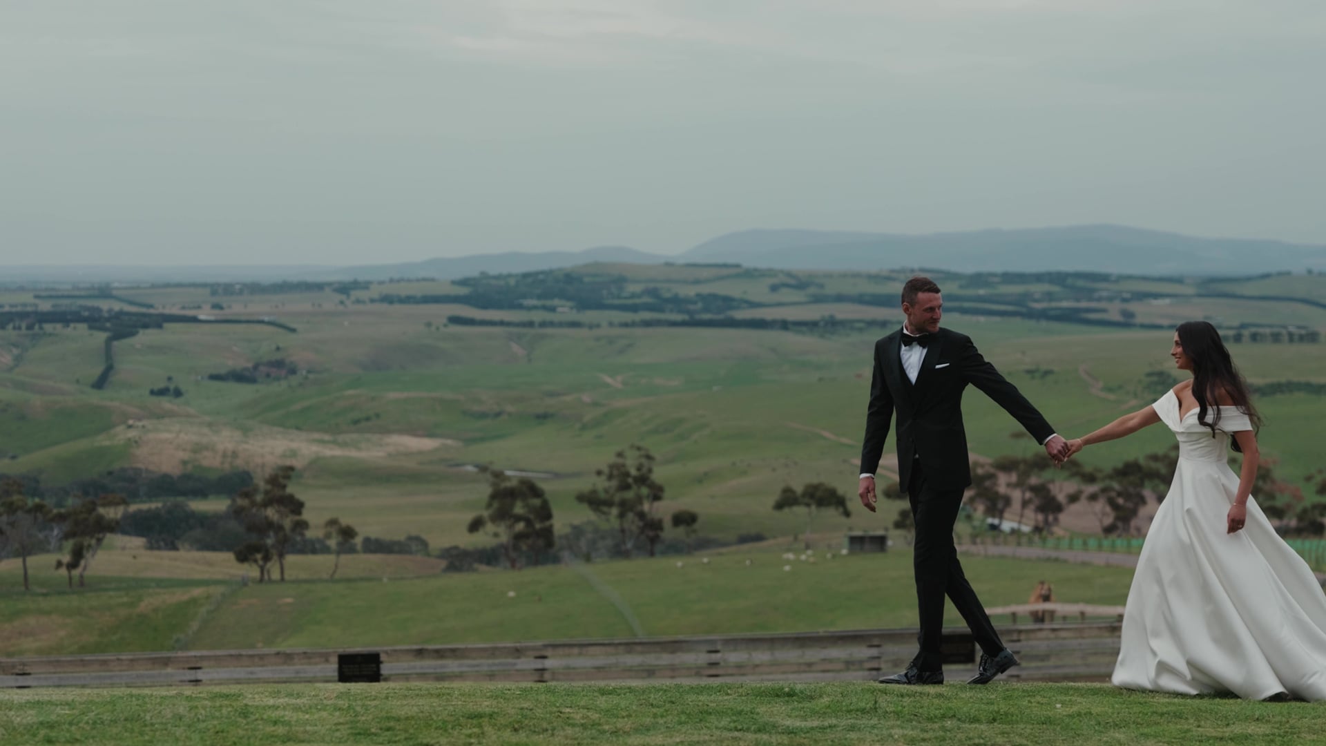 Sam and Deanna wedding film at Marnong Estate, Mickleham, by C2 Films