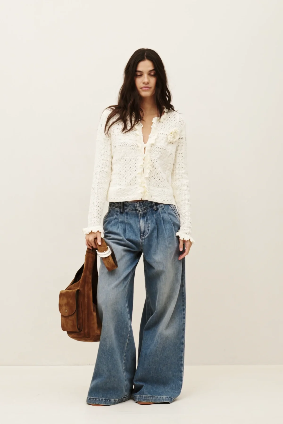 Knit Cardigan Soria Off-White // ba&sh US