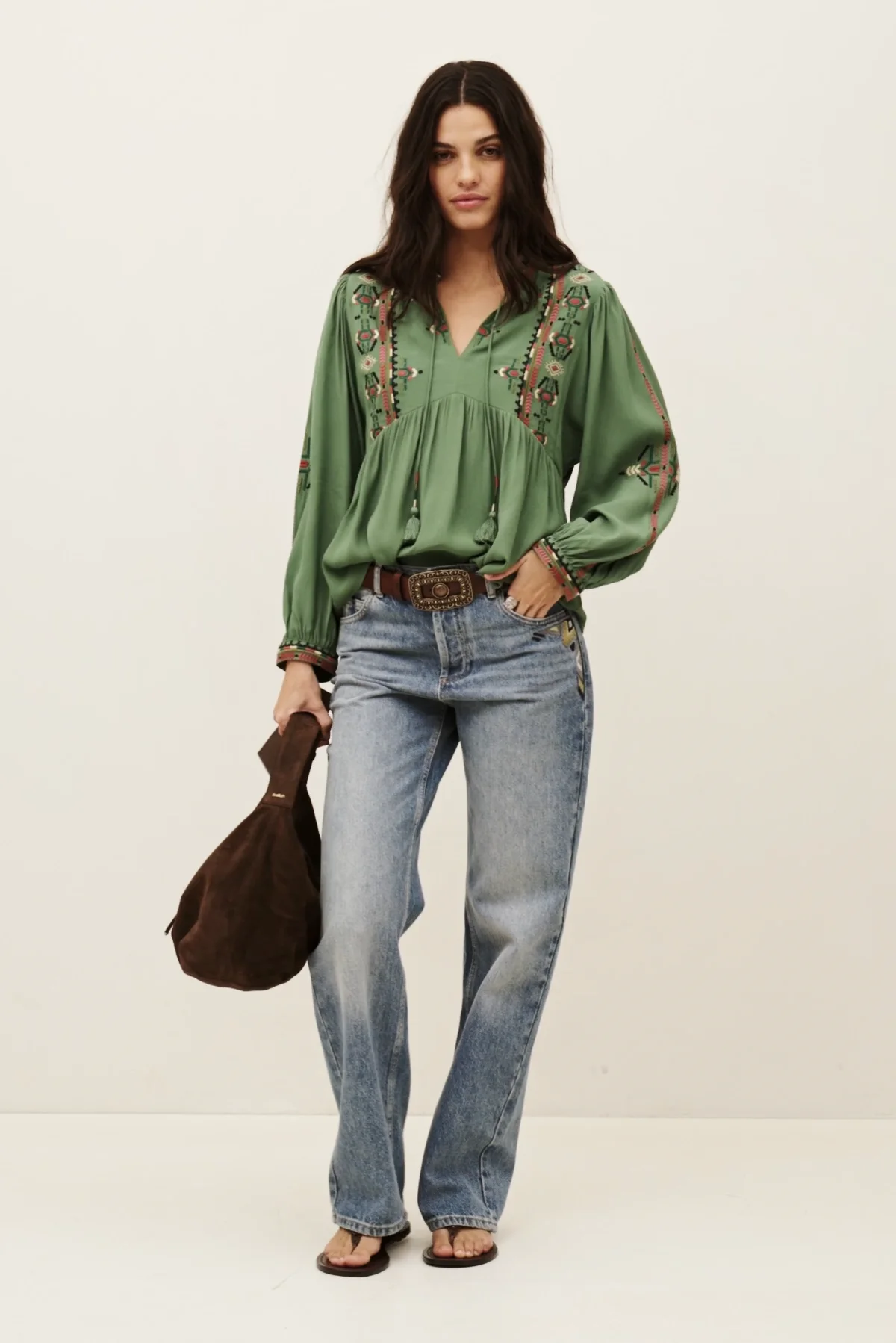 Blouse Tilt Green // ba&sh US