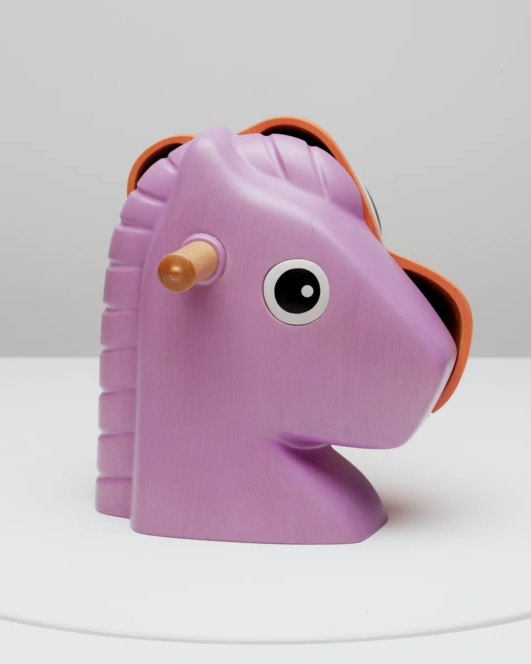Split-Rocker (Wood) Pink/Orange by Jeff Koons